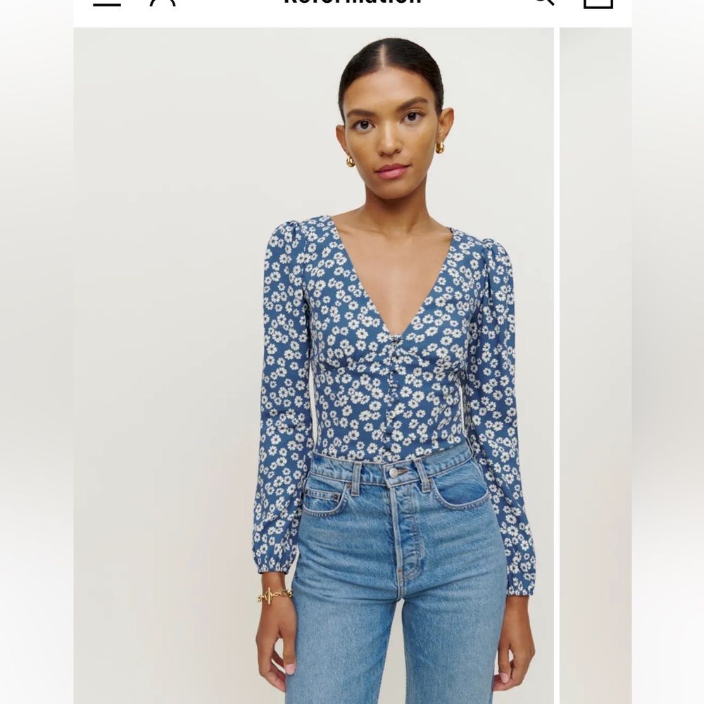 NWT Reformation Nell Top - size medium
